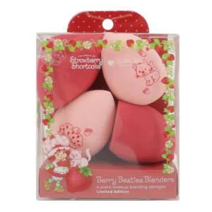Célavi Strawberry Shortcake set de 4 difuminadores de maquillaje estampados