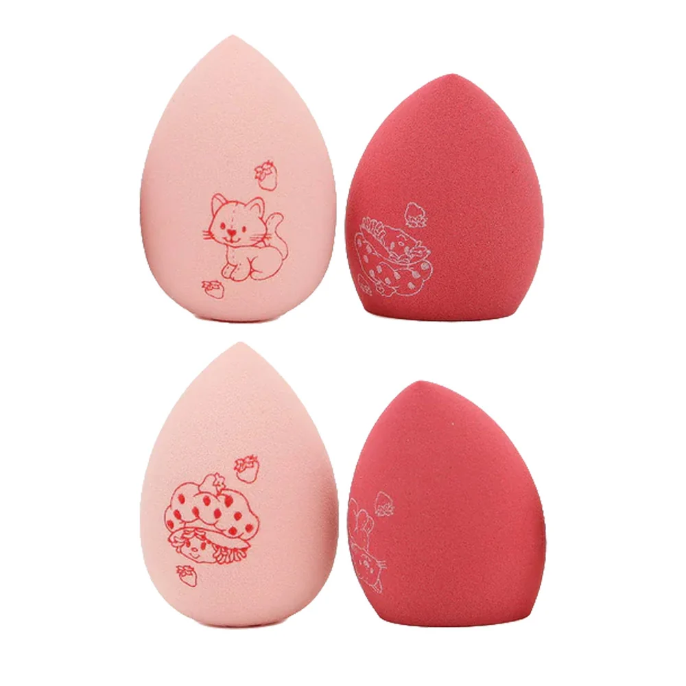 Célavi Strawberry Shortcake set de 4 difuminadores de maquillaje estampados