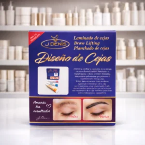 J DENIS Kit de Laminado de Cejas profesional para moldear y fijar las cejas.