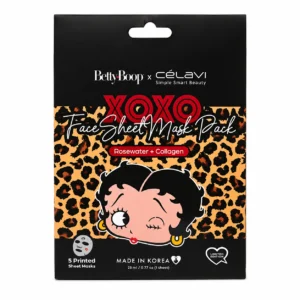 CELAVI Betty Boop Set de 5 Mascarillas Faciales de Hoja