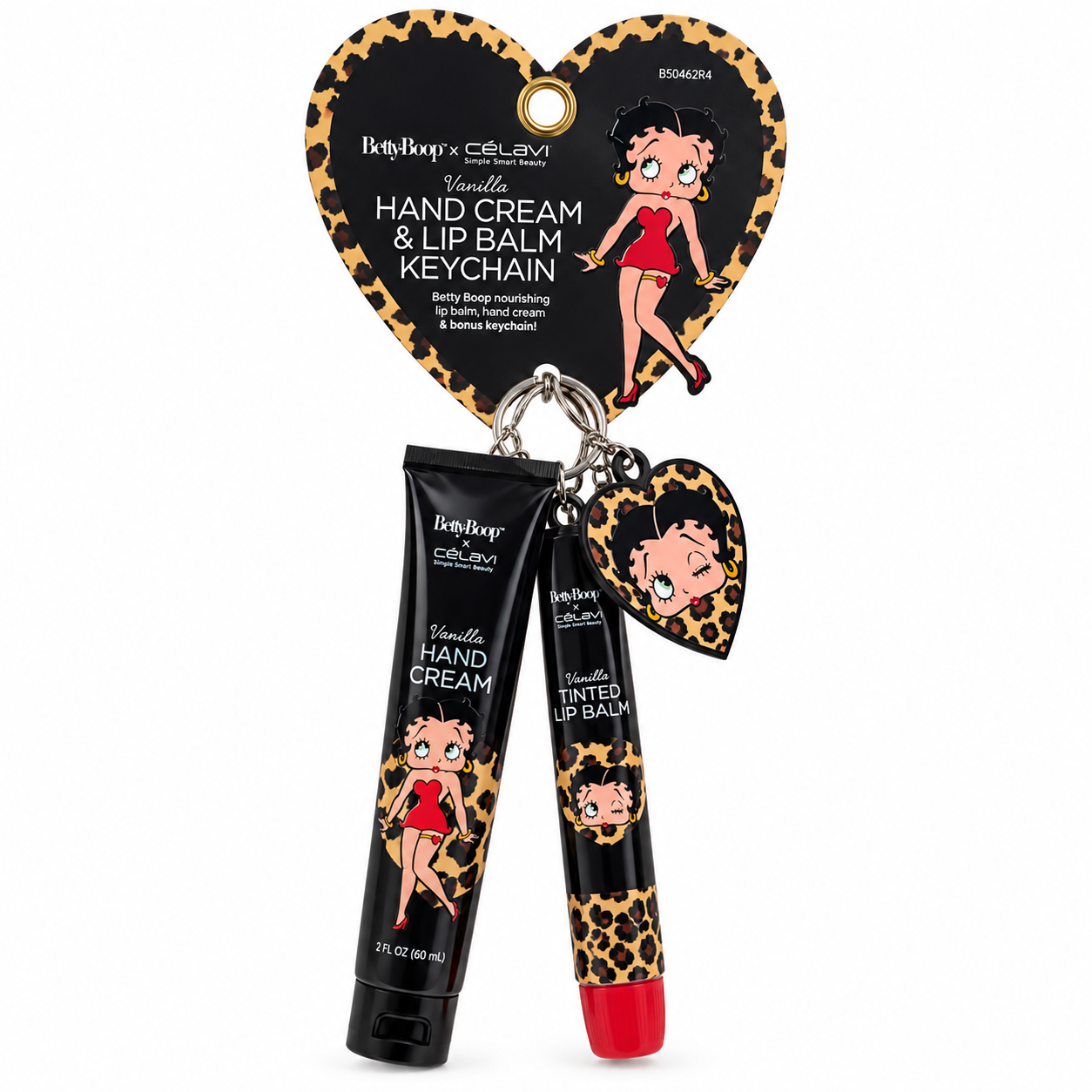 Célavi x Betty Boop Crema de Manos y Bálsamo Labial con Llavero