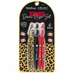 Célavi x Betty Boop XOXO Set de Rasuradoras Faciales 6 Piezas
