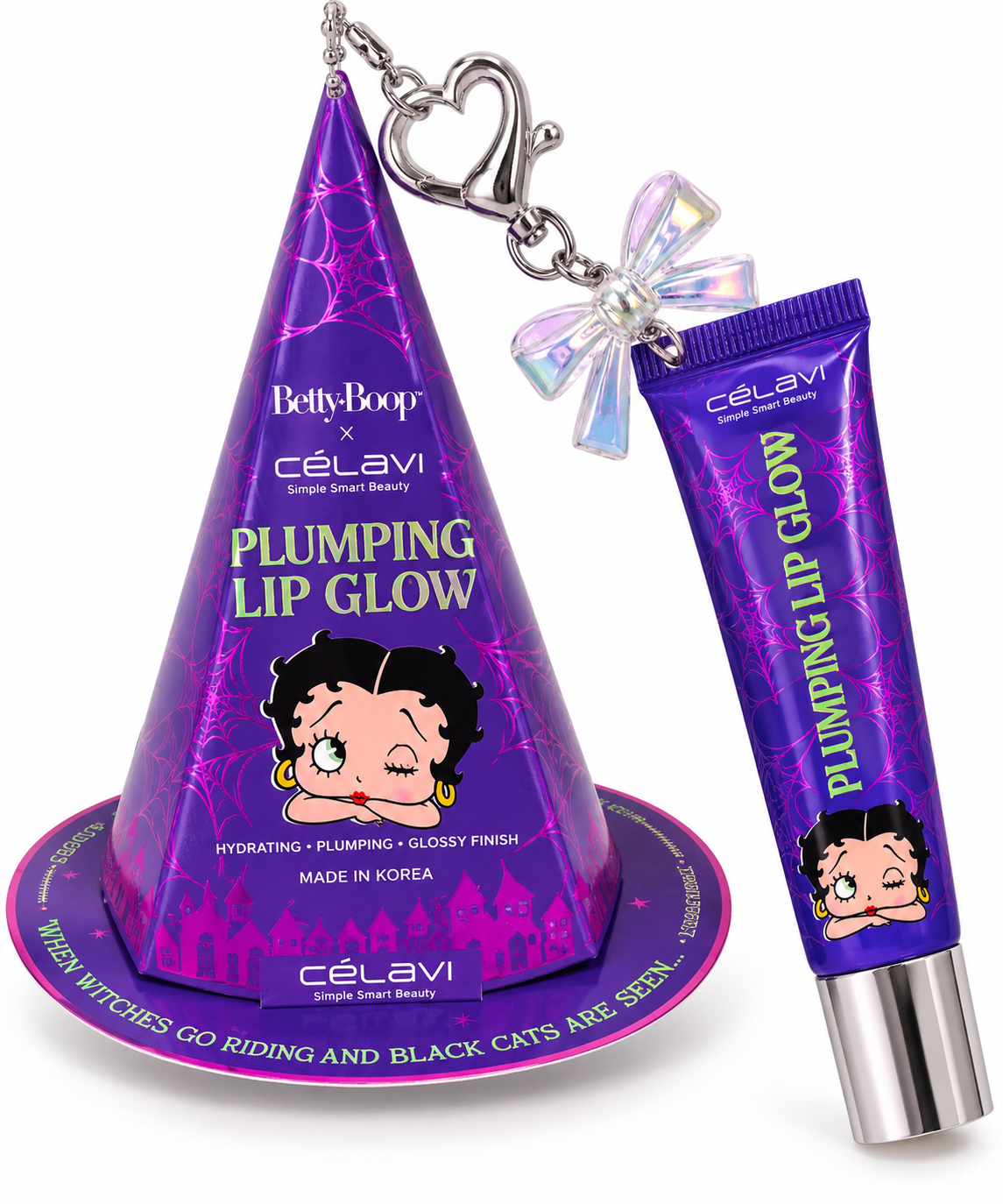 Célavi x Betty Boop Plumping Lip Glow con Llavero
