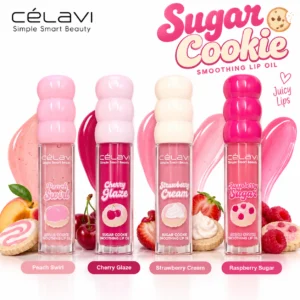 Célavi Sugar Cookie Smoothing Lip Oil 4 Tonos