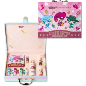 Set de maquillaje Beauty Creations x The Powerpuff Girls PR Box inspirado en Las Chicas Superpoderosas.