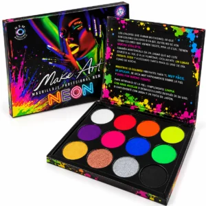 Make Art Profesional NSM Paleta Neon 12 Colores Maquillaje FX